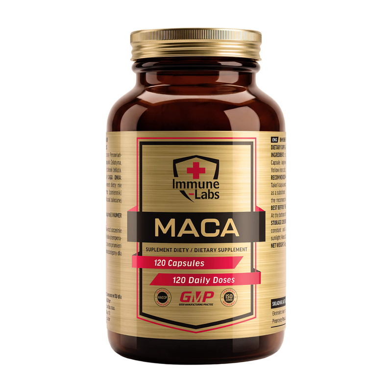 capsules, dietary supplement, maca, 120 capsules, bottle