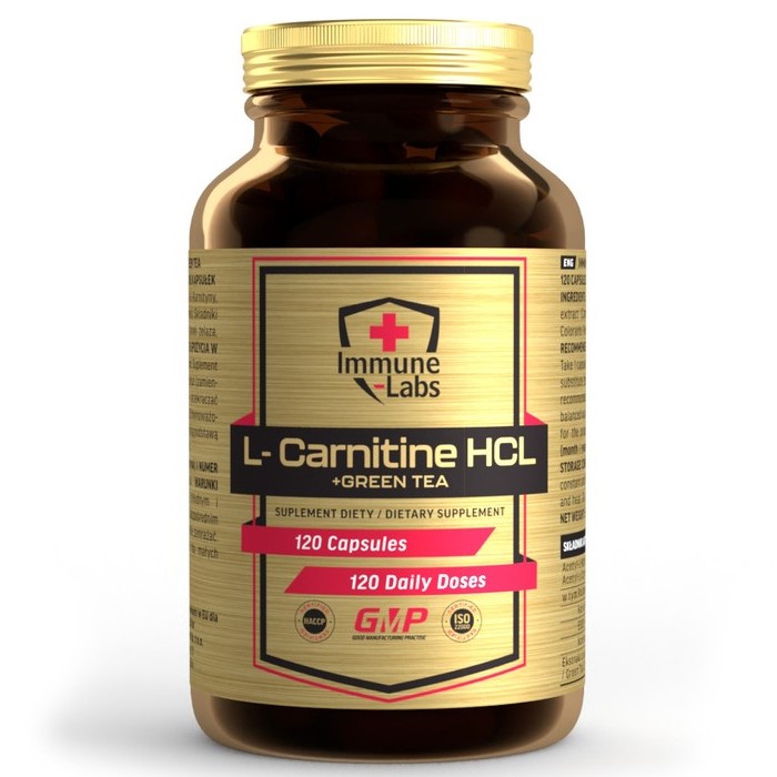 Immune Labs L-Carnitine HCL + Green Tea - 120 Caps