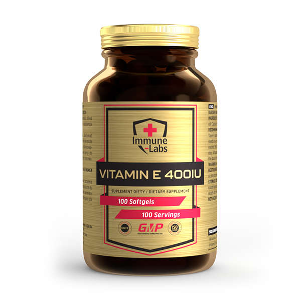 Immune Labs Vitamin E 400IU - 100 Softgels