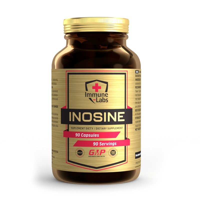 capsules, supplement, inosine, bottle, gmp