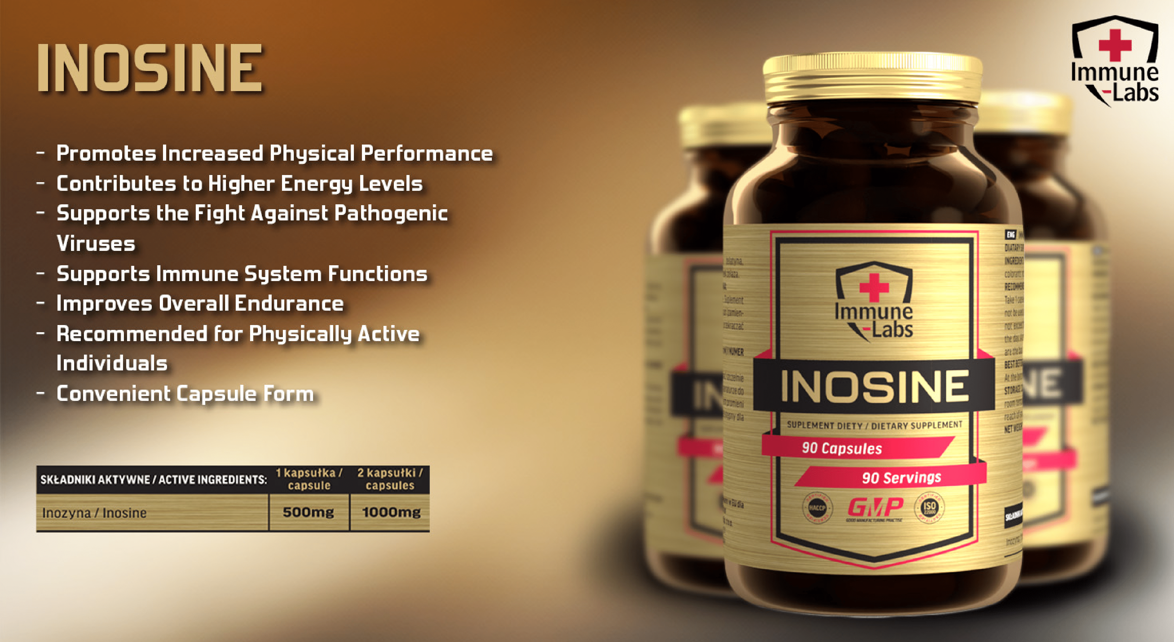 Immune Labs Inositol 500mg - 120 Caps