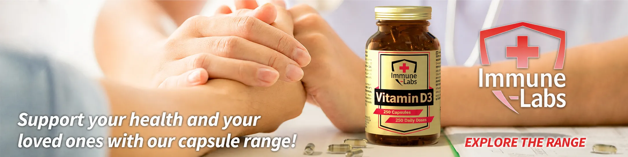 Immune Labs Vitamin D3 brand banner