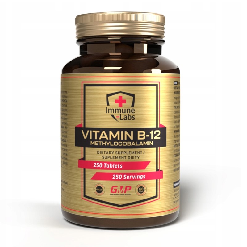 Vitamin B-12, Methylcobalamin, Dietary supplement, Bottle, Tablets