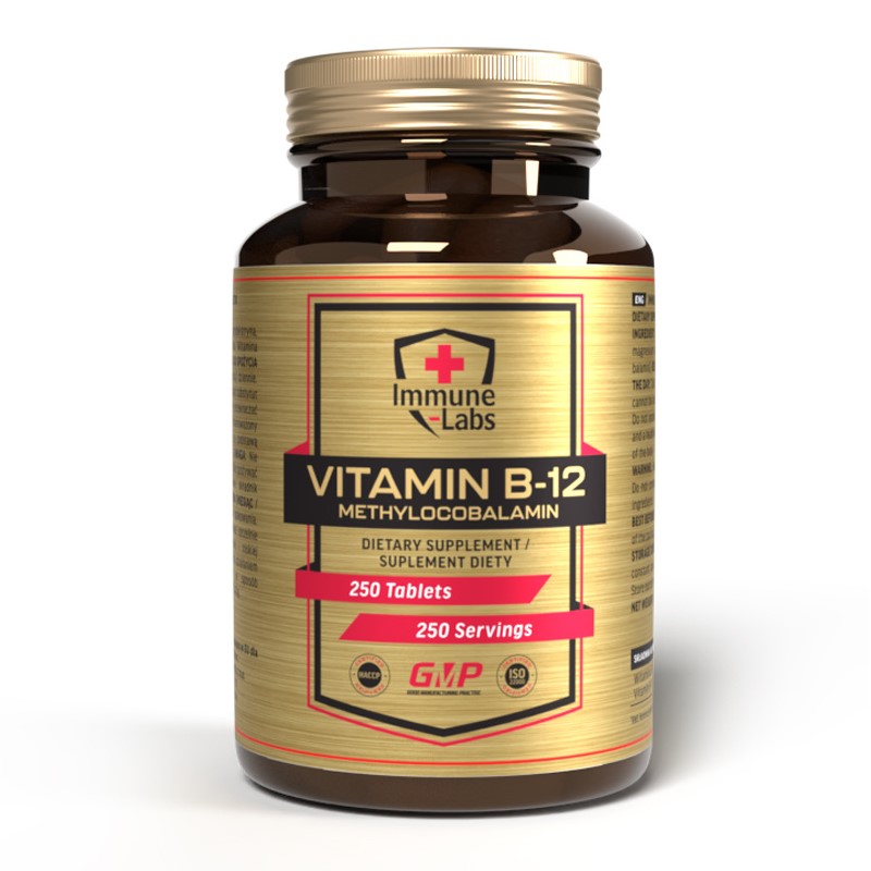 Immune Labs Vitamin B-12 Methylcobalamin - 250 Tabs