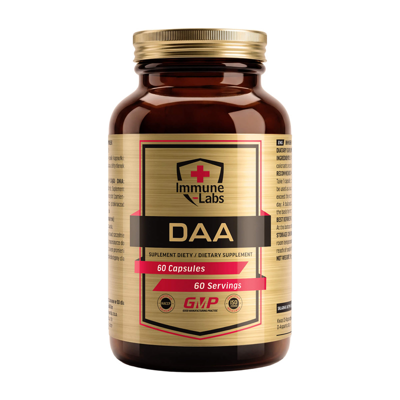 dietary supplement, DAA, capsules, 60 servings, bottle