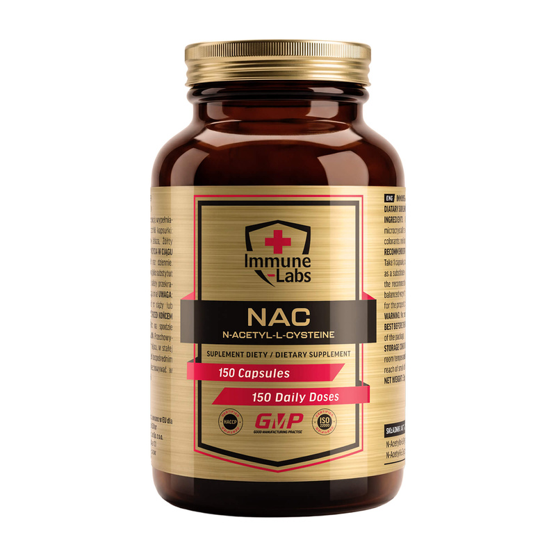 NAC, N-Acetyl-L-Cysteine, dietary supplement, capsules, 150 daily doses