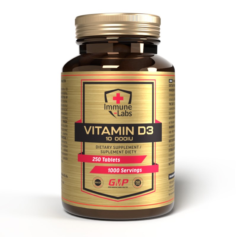 Immune Labs Vitamin D3 10000IU - 250 Tabs